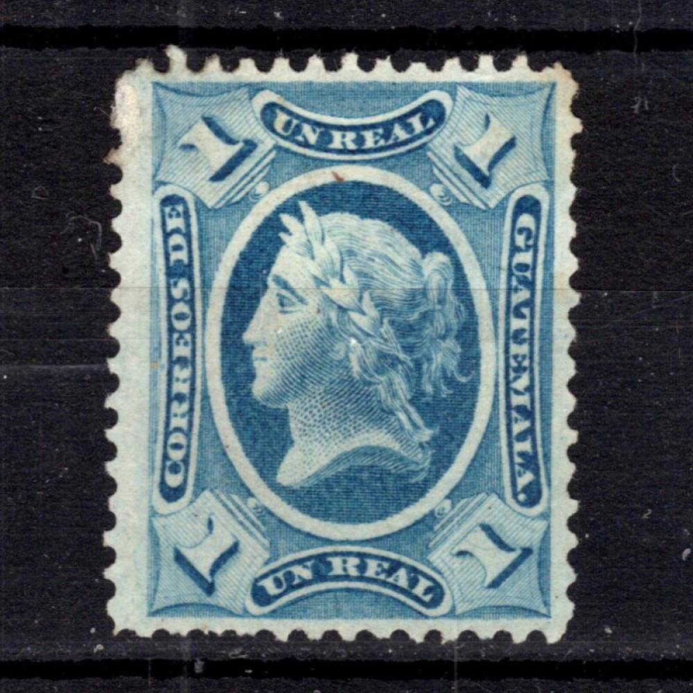 Známka Guatemala, Mi.9 (SG 9)(*), 1 r