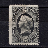 Známka Guatemala, Mi.7 (SG 7)(*), 1/4 r