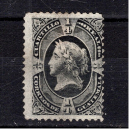 Selo Guatemala, Mi.7 (SG 7), (*), 1/4 r