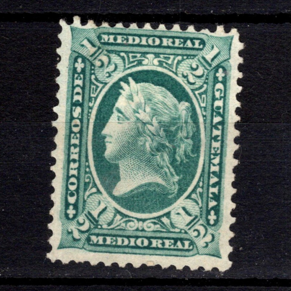 Selo Guatemala, Mi.8 (SG 8), (*), 1/2 r