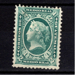 Selo Guatemala, Mi.8 (SG 8), (*), 1/2 r