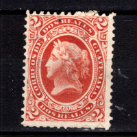 Známka Guatemala, Mi.10 (SG 10)(*), 2 r