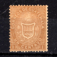 Známka Guatemala, Mi.1 (SG 1)*, 1 ¢