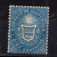 Známka Guatemala, Mi.3I (SG 3)*, 10 ¢