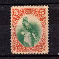 Známka Guatemala, Mi.23 (SG 23)(*), 5 ¢