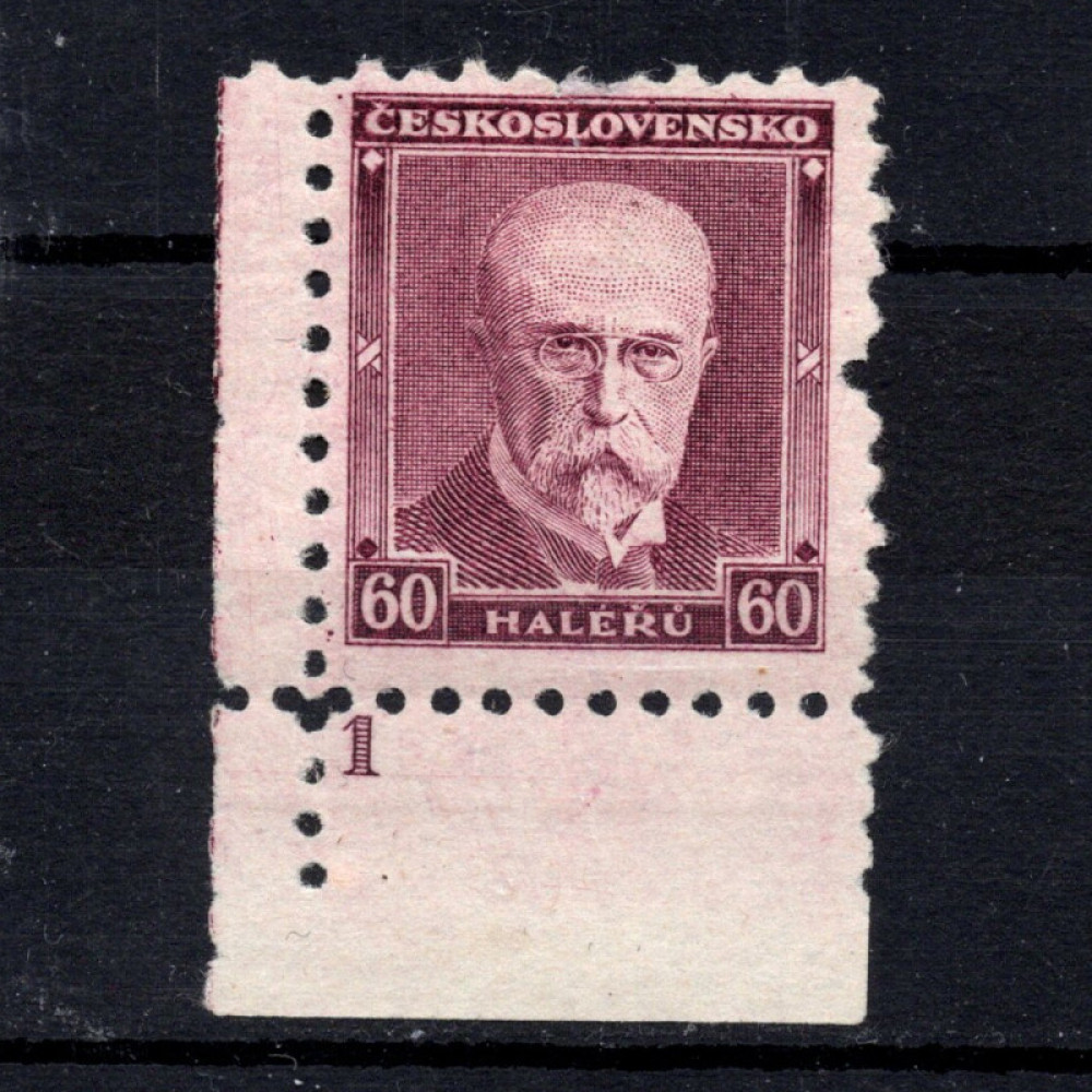 Briefmarken mit Kennzeichen Tschechoslowakie, Pof.259 (Mi. 296)*, 60h