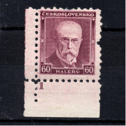 Briefmarken mit Kennzeichen Tschechoslowakie, Pof.259 (Mi. 296)*, 60h