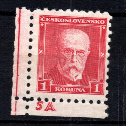 Briefmarken mit Kennzeichen Tschechoslowakie, Pof.260 (Mi. 297A)*, 1 Kč