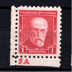 Briefmarken mit Kennzeichen Tschechoslowakie, Pof.260 (Mi. 297A)*, 1 Kč