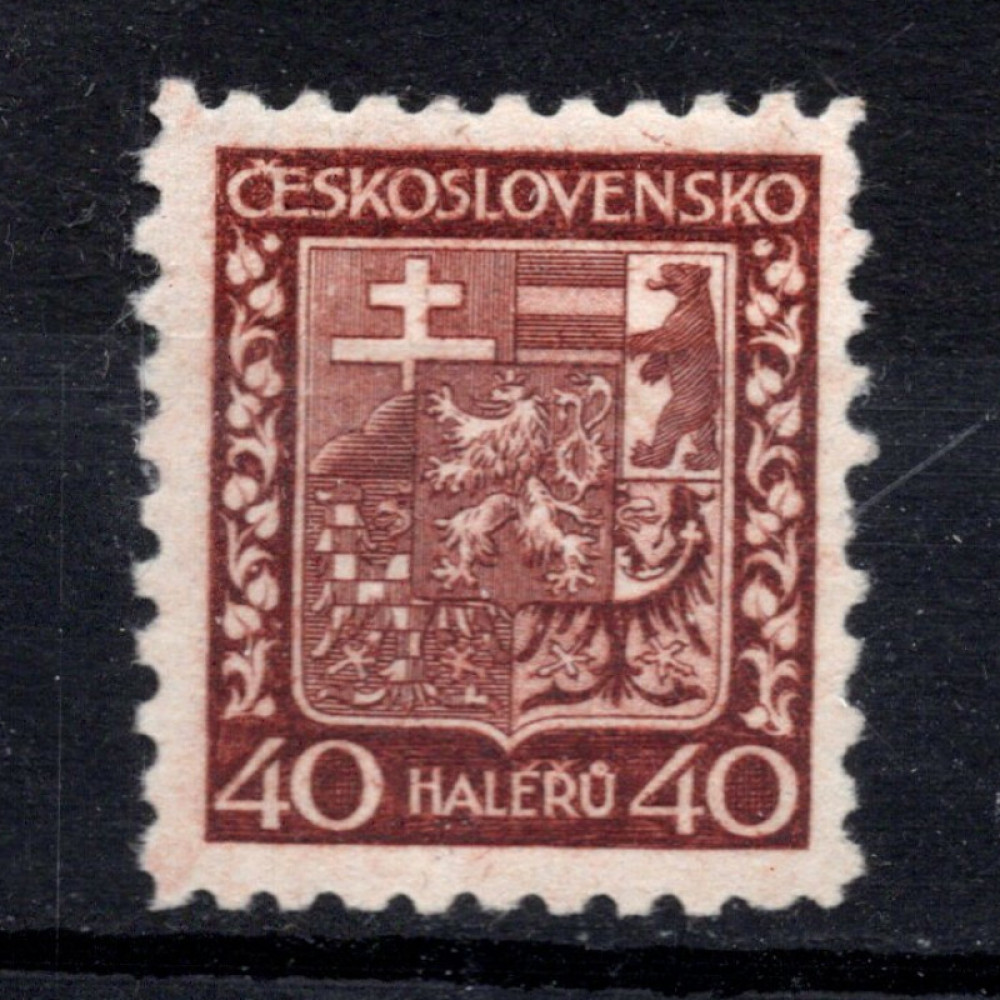Známka ČSR, Pof.249*, typ I, 10h