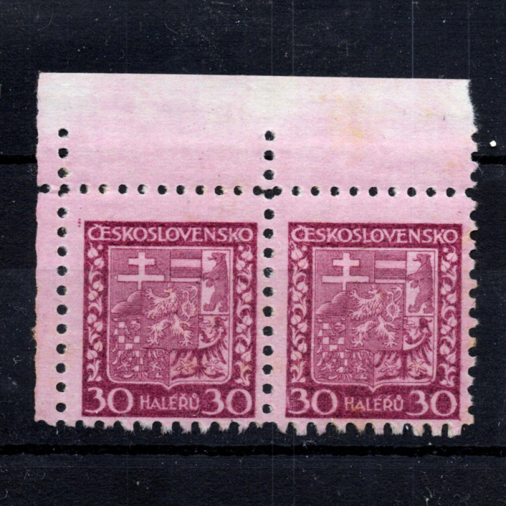 Pareja Checoslovaquia, Pof.252 (Mi. 281), MNH, 30h