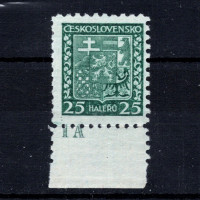 Známka s DČ ČSR, Pof.251*, 25h