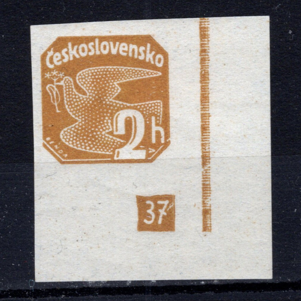 Briefmarken mit Kennzeichen Tschechoslowakie, Pof.NV14 (Mi. 364)*, 2h