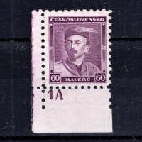 Selo com número de chapa Tchecoslováquia, Pof.272 (Mi. 318), MNH, 60h