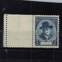 Známka s kupóny ČSR, Pof.287**, 2 Kč