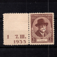 Známka s kupóny ČSR, Pof.288*, 3 Kč