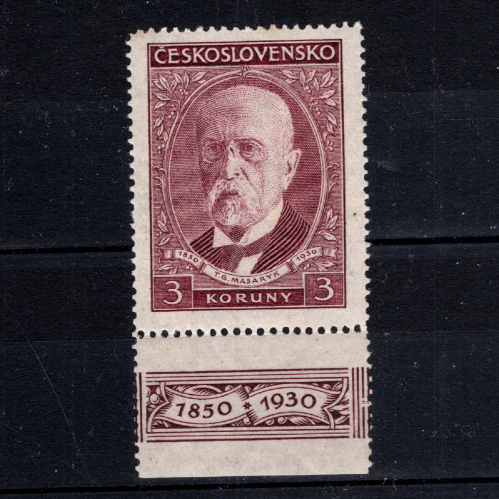 Selo com vinhetas Tchecoslováquia, Pof.262 (Mi. 300), MH, 3 Kčs