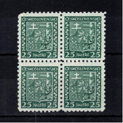 Čtyřblok ČSR, Pof.251**, 25h
