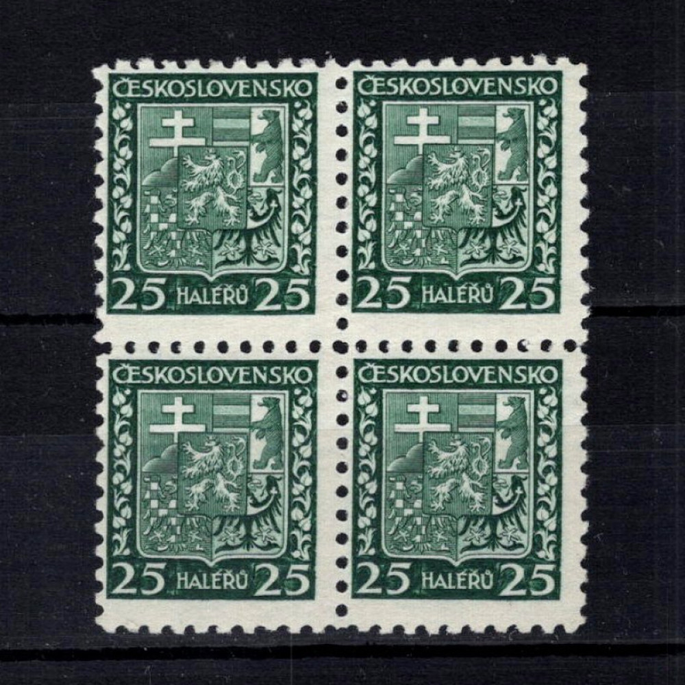 Čtyřblok ČSR, Pof.251**, 25h
