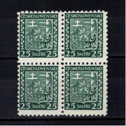 Čtyřblok ČSR, Pof.251**, 25h