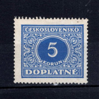 Sello Checoslovaquia, Pof.DL64 (Mi. 64), MNH, 5 Kč