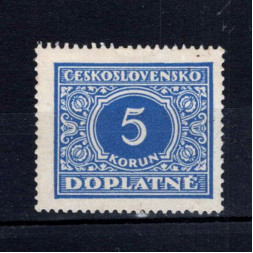 Briefmarke Tschechoslowakie, Pof.DL64 (Mi. 64)**, 5 Kč