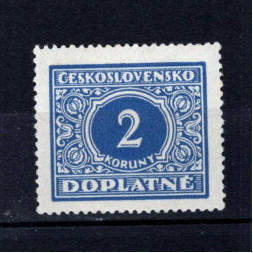 Briefmarke Tschechoslowakie, Pof.DL63 (Mi. 63)**, 2 Kč