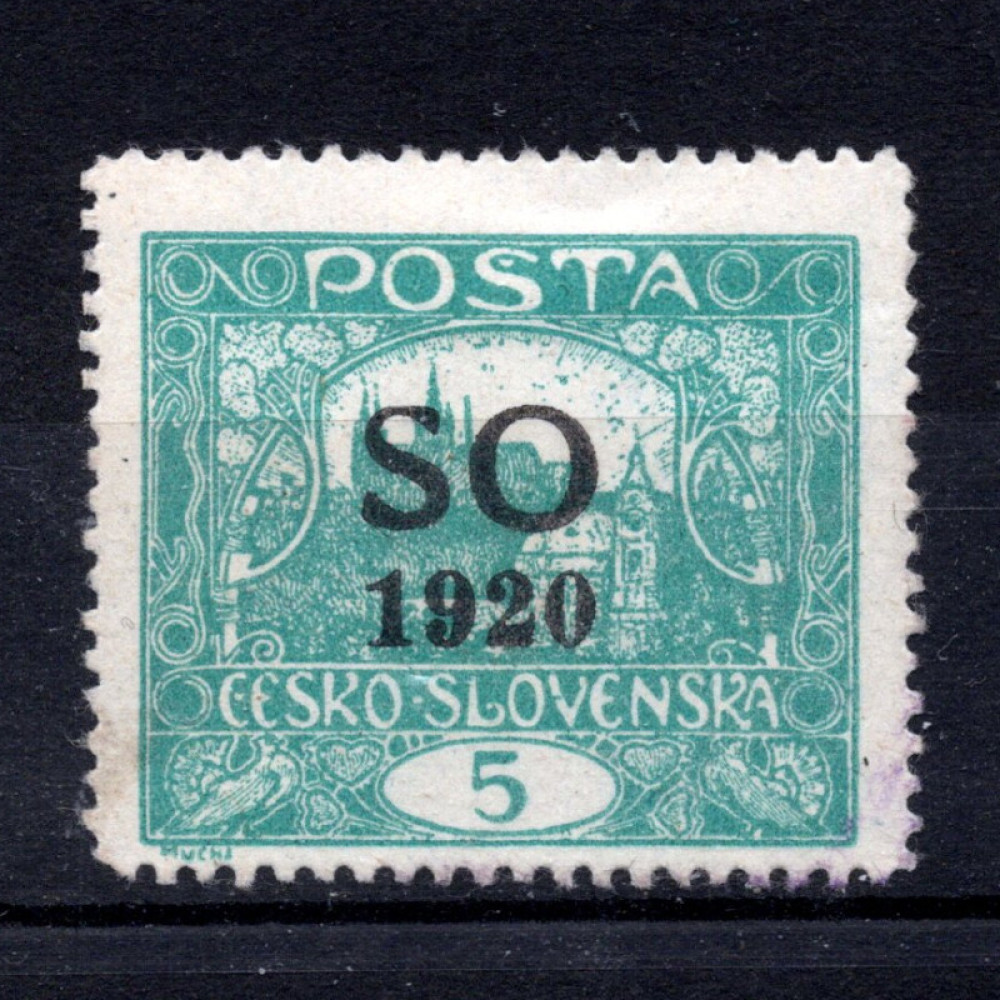 Briefmarke Tschechoslowakei SO 1920, Pof.SO3A (Pof. SO3A)*