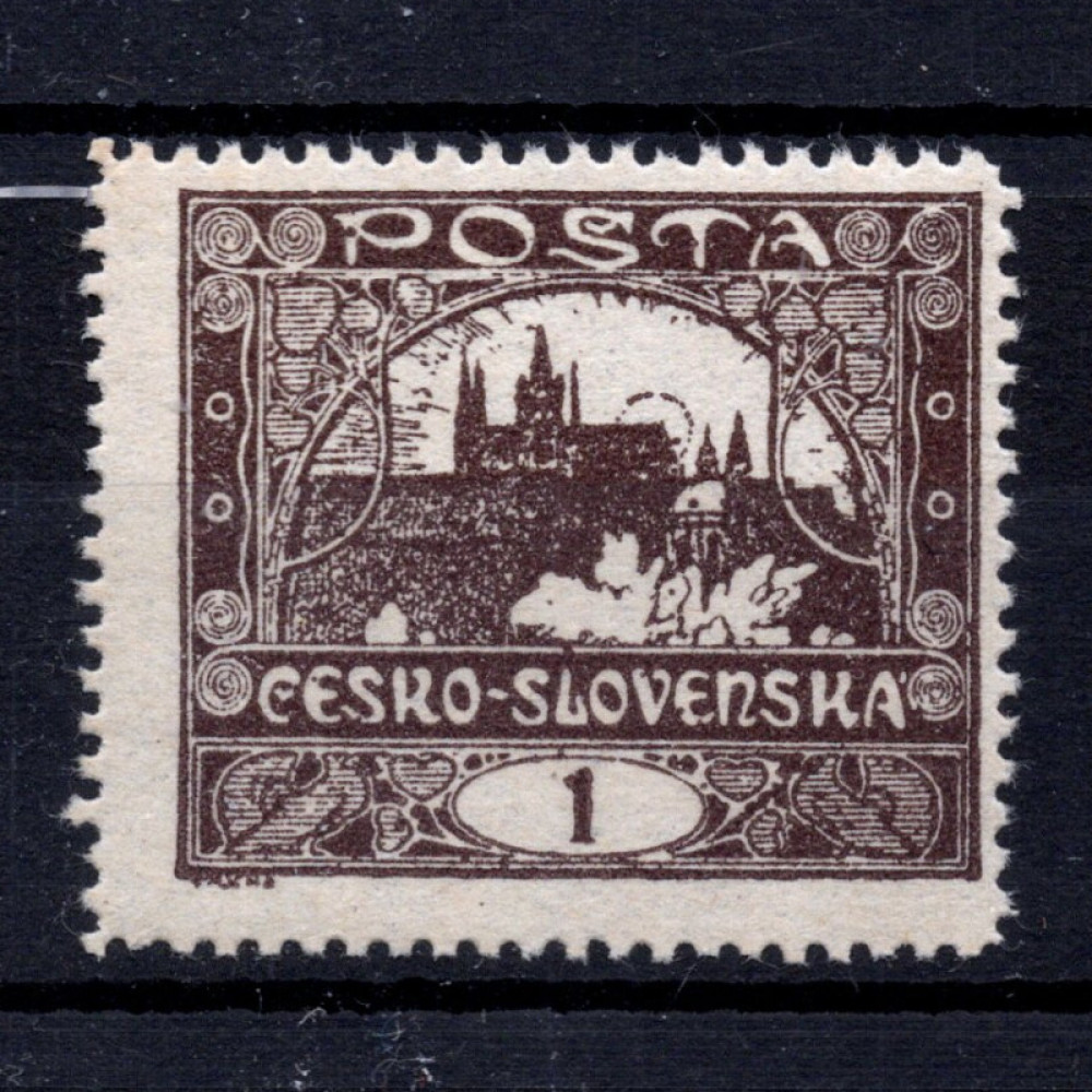 Briefmarke Tschechoslowakie, Pof.1C (Mi. 18C)*, 1h
