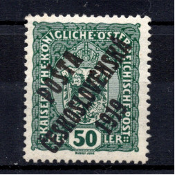 Sello Checoslovaquia, Pof.43 (Mi. 46), MH, 50h