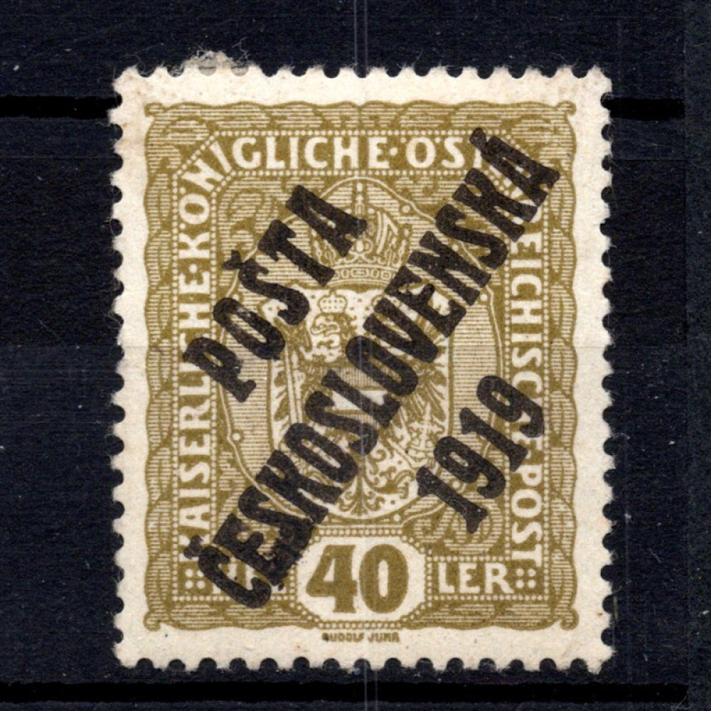 Sello Checoslovaquia, Pof.42 (Mi. 45), MH, 40h
