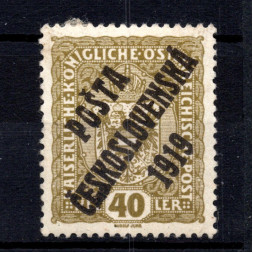 Sello Checoslovaquia, Pof.42 (Mi. 45), MH, 40h