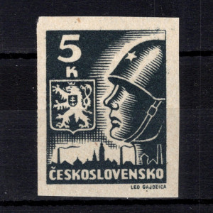 Košické vydání - 5 K černošedá