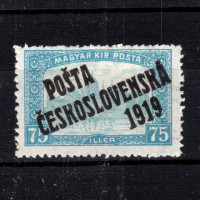 Briefmarke Tschechoslowakie, Pof.112 (Mi. 131)*, 75f