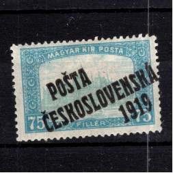 Sello Checoslovaquia, Pof.112 (Mi. 131), MH, 75f