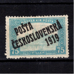 Sello Checoslovaquia, Pof.112 (Mi. 131), MH, 75f