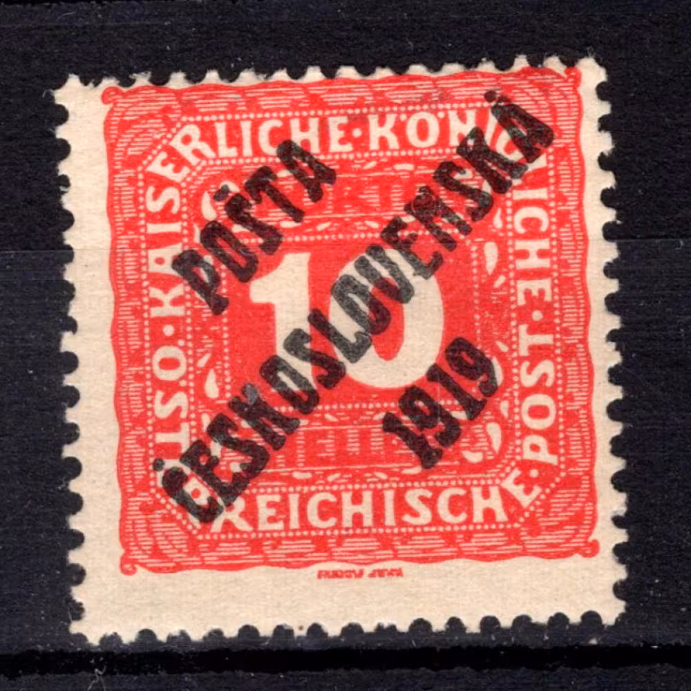 Briefmarke Tschechoslowakie, Pof.73 (Mi. 82)*, 10h