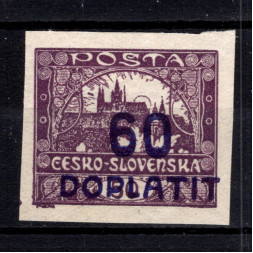 Briefmarke Tschechoslowakie, Pof.DL20 (Mi. 37)*, 60/50h