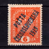 Stamp Czechoslovakia, Pof.35 (Mi. 42), MH, 6h