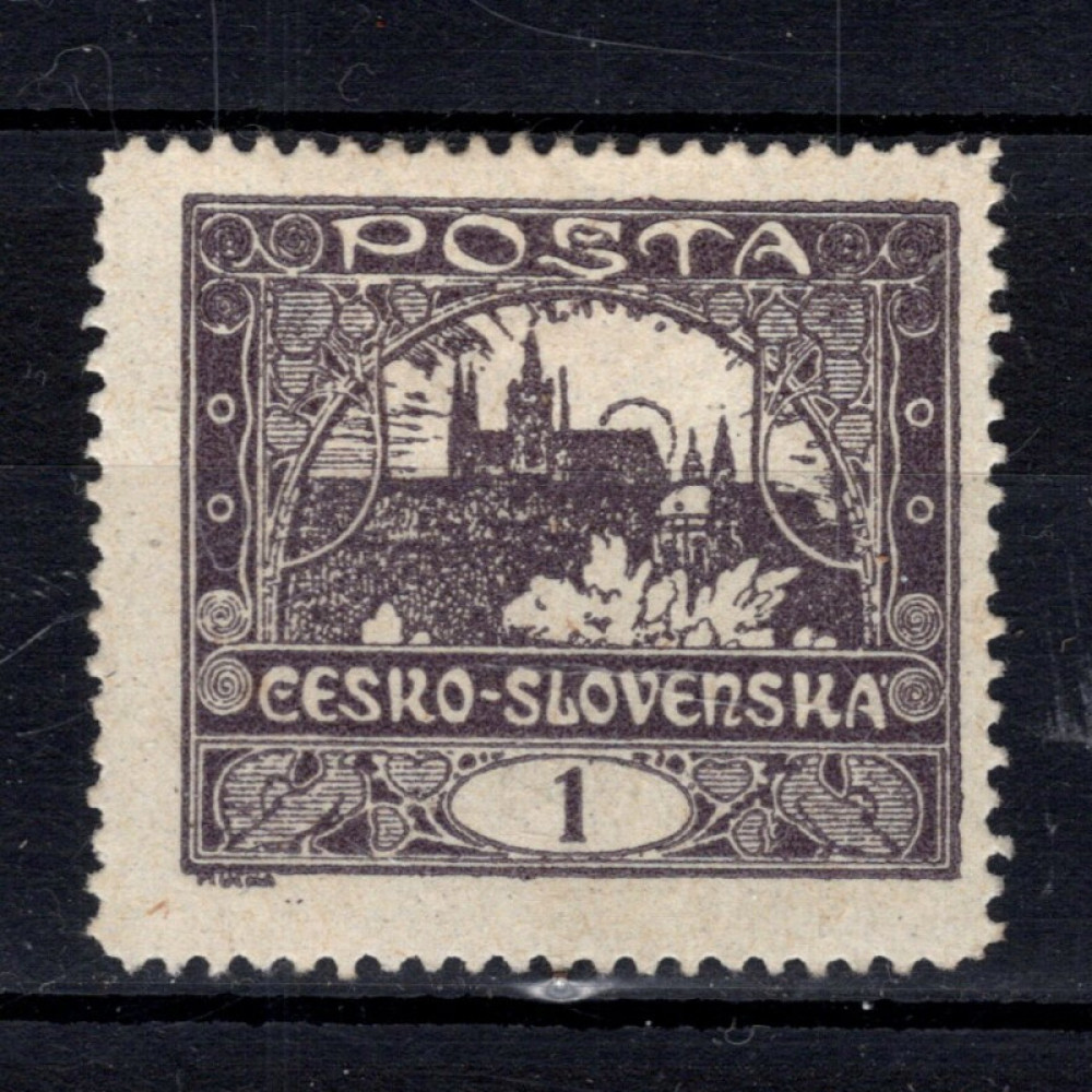 Selo Tchecoslováquia, Pof.1C (Mi. 18C), MH, 1h
