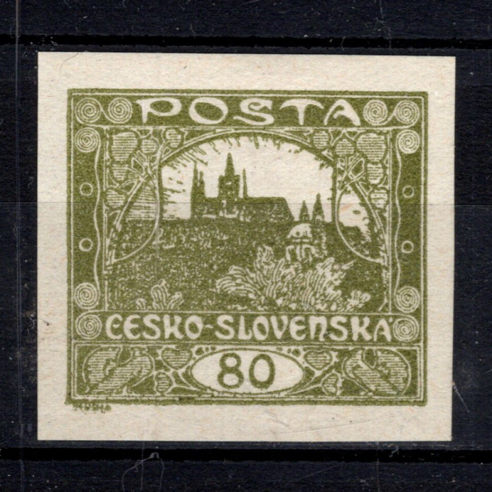 Známka ČSR, Pof.19*, 80h