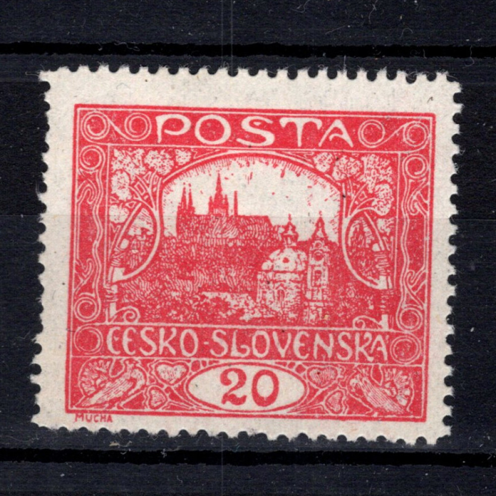 Briefmarke Tschechoslowakie, Pof.9A (Pof. 9A)*, 20h