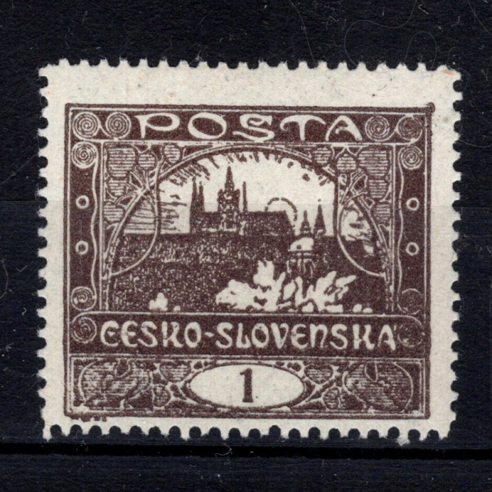 Sello Checoslovaquia, Pof.1C (Mi. 18C), MNH, 1h