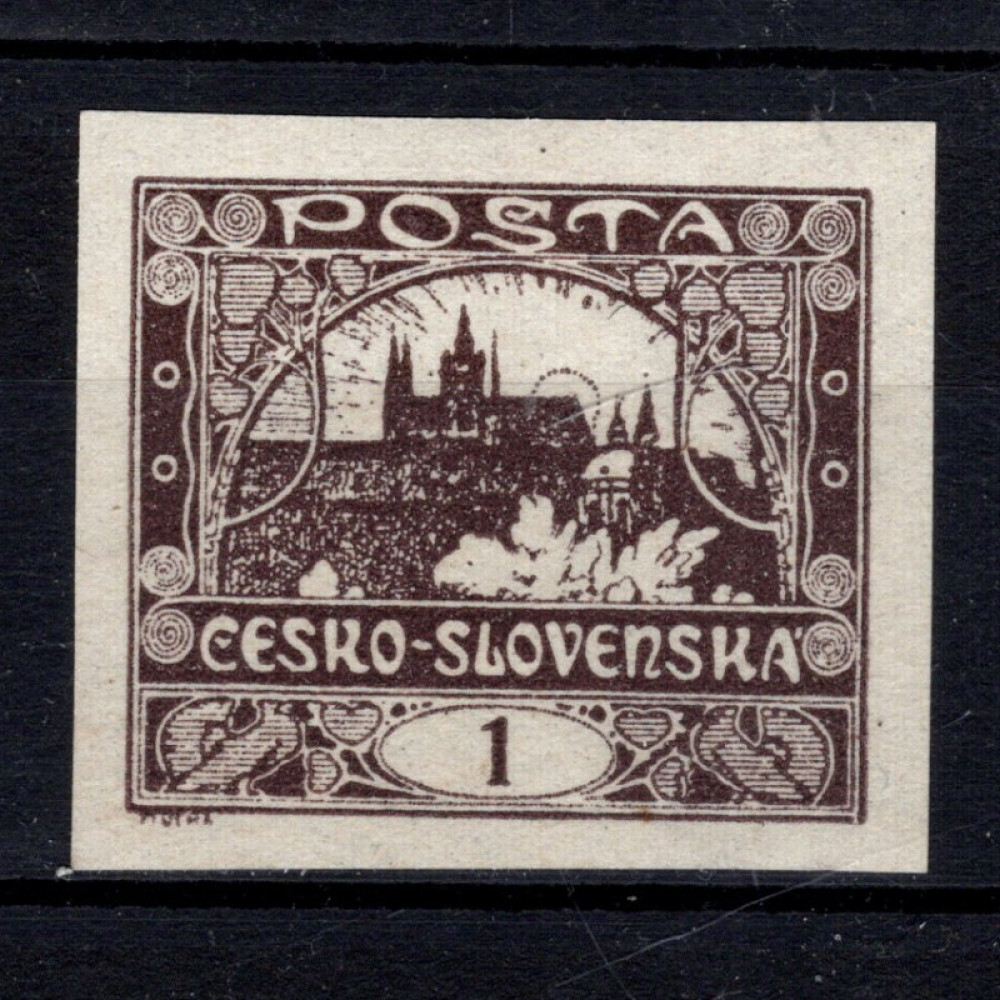 Selo Tchecoslováquia, Pof.1 (Mi. 18), MH, 1h