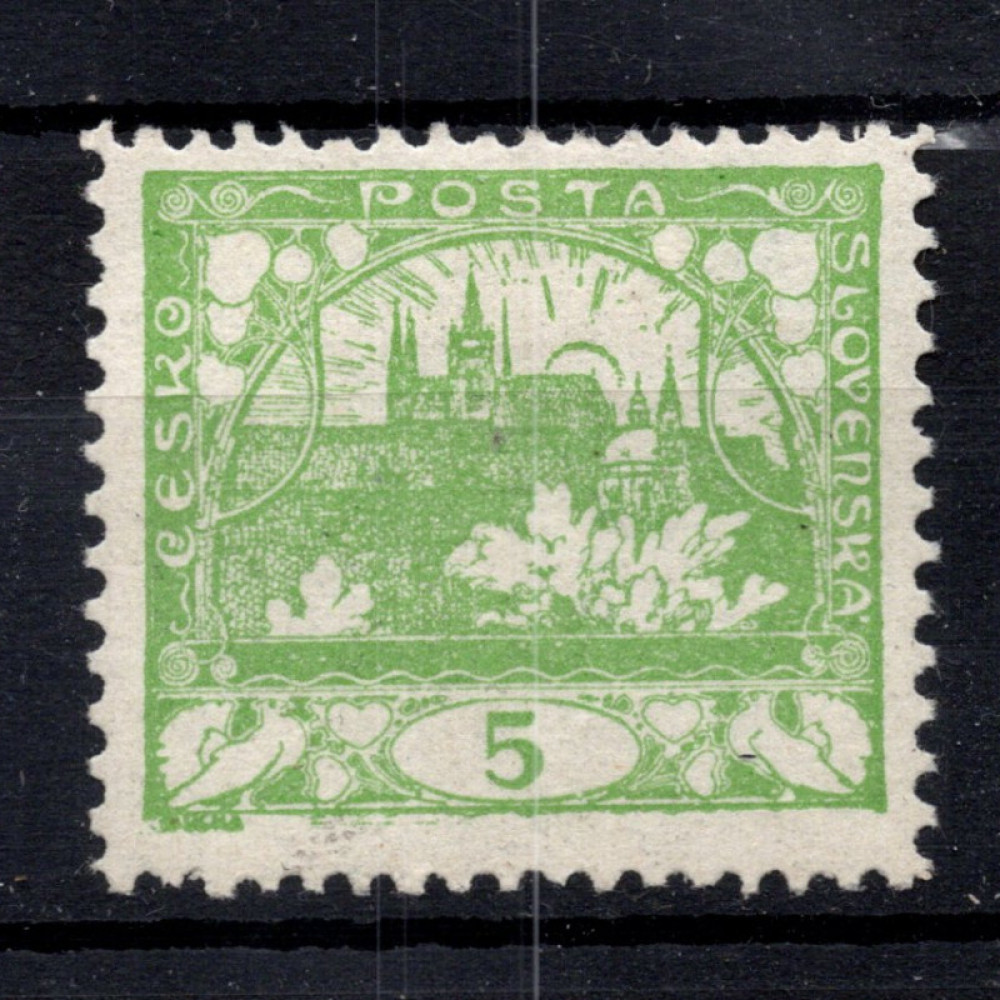 Briefmarke Tschechoslowakie, Pof.3E (Mi. 2B)*, 5H