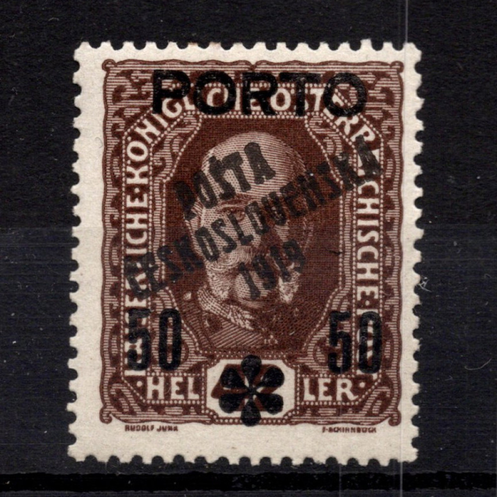 Selo Tchecoslováquia, Pof.88 (Mi. 97), MH, 50/42h