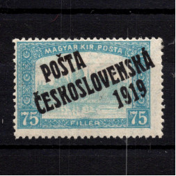 Sello Checoslovaquia, Pof.112 (Mi. 131), MH, 75f