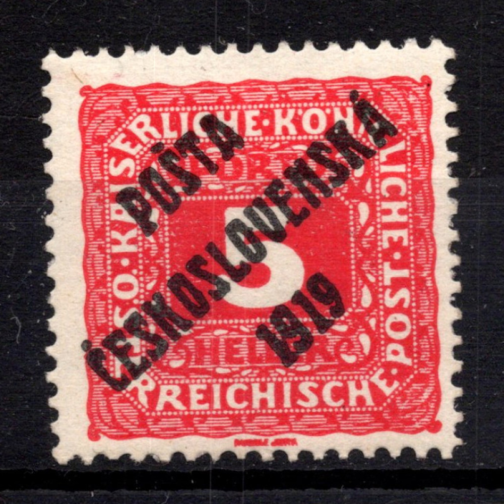 Briefmarke Tschechoslowakie, Pof.72 (Mi. 81)*, 5h