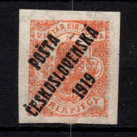 Sello Checoslovaquia, Pof.125z (Mi. 113), MH, 2 fi