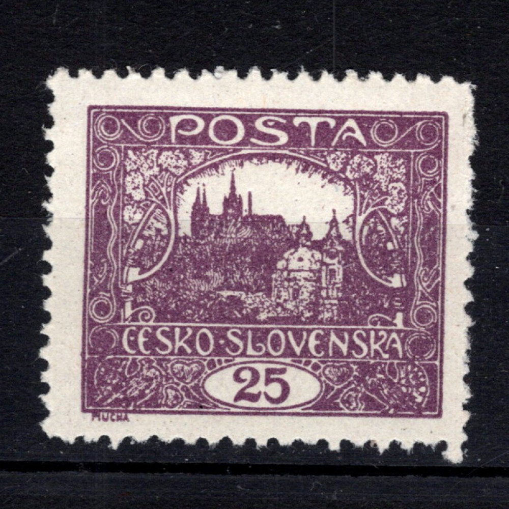 Briefmarke Tschechoslowakie, Pof.11D (Pof. 11D)*, 25H